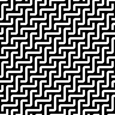 Yazdırılabilir vektörün geometrik şablonu tekrarlanıyor. Artistik Sanat Arkaplanının Kusursuz Desenleri.