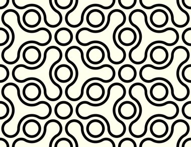 Kusursuz desenler sanatı. Geometrik Şekiller yazdırılabilir vektör arkaplanının tekrarlanan deseni.