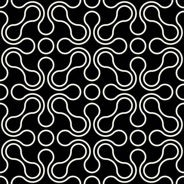 Geleceğin tekerrür eden arka plan kalıpları. Yazdırılabilir Sanat 'ın Geometrik Şekilleri Kusursuz Desenli.