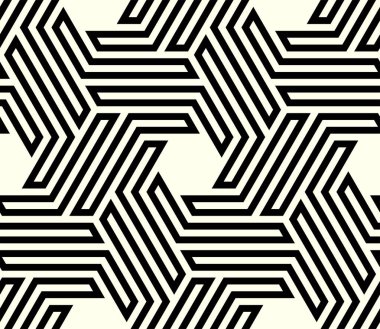 Fütürist Kusursuz Şablonlar Sanatı. Yazdırılabilir vektörün tekrarlayan deseni geometrik kenetlenme.