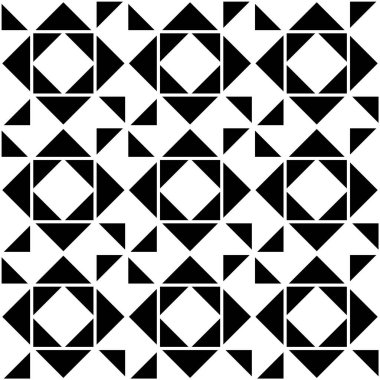 Geometrik Tekerrür Sanatı. Birbirine kenetlenen şekiller yazdırılabilir vektörün kusursuz deseni.