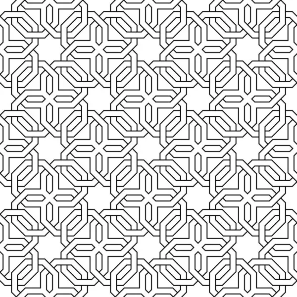 Yıldız şekilli mozaiğin tekrarlanan Arap mozaiği. Yazdırılabilir vektörün geometrik Arabesk deseni.