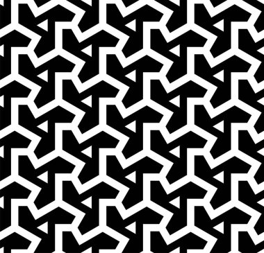 Geleceği tekrar etme sanatı. Yazdırılabilir vektörün geometrik şekilleri pürüzsüz deseni.