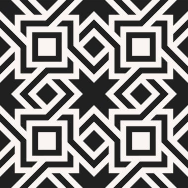 Kusursuz dekoratif desenler sanatı. Geometrik şekiller yazdırılabilir vektör grafiğinin tekrarlanan deseni.