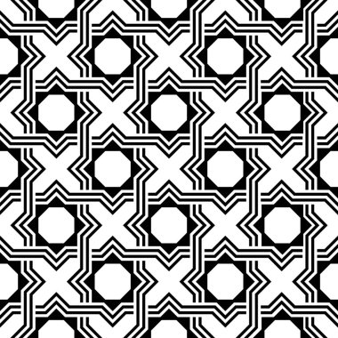 Yazdırılabilir Art 'ın kusursuz Geometrik desenleri. Sanatsal şekiller tekrarlanan kalıp arkaplanı.