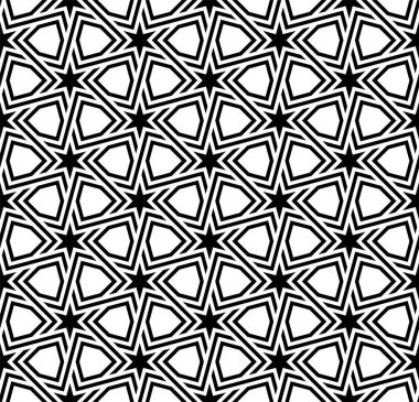 Yazdırılabilir Art vektörünün geometrik desenleri tekrarlanıyor. Sanatsal şekiller Kusursuz kalıp arkaplanı.