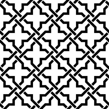 Sanatsal şekiller, kusursuz desenler. Yazdırılabilir vektörün Geometrik yinelenen şablon arkaplanı.