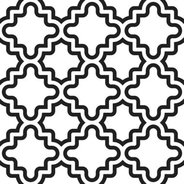 Kusursuz Sanatsal Şablon Grafik Sanatı. Geometrik şekiller yazdırılabilir vektörlerin tekrarlanan desenleri.