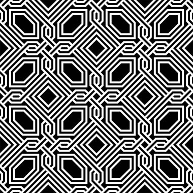 Geometrik yinelenen desenler. Yazdırılabilir Vektör Sanatının Sanatsal Kusursuz Desenli arkaplanı.