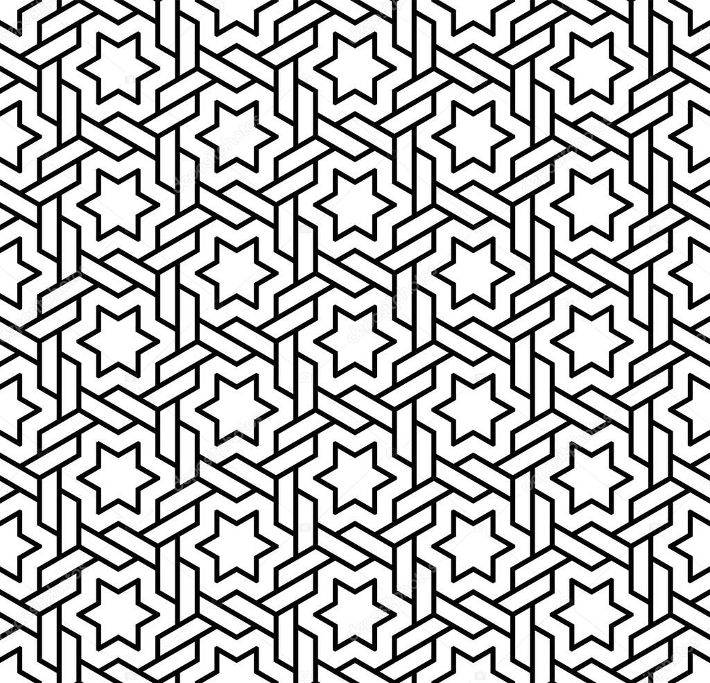 Graphic Art of Repeating Artistic patterns. Geometric Seamless pattern of printable vector.
