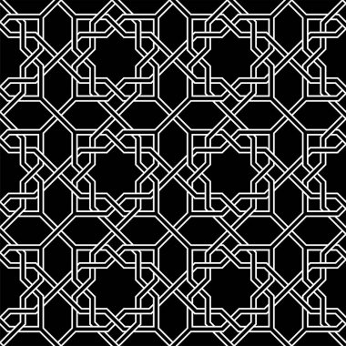 Geometrik tekrarlama sanatı. Yazdırılabilir vektörün sanatsal şekiller kusursuz desen arkaplanı.