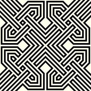 Geometrik tekrarlama sanatı. Yazdırılabilir vektörün sanatsal şekiller kusursuz desen arkaplanı.