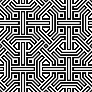 Sanatsal şekiller kusursuz desenler. Yazdırılabilir vektörün Geometrik Sanat yineleme kalıpları arka planı.