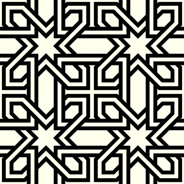 Yazdırılabilir Art vektörünün geometrik desenleri tekrarlanıyor. Sanatsal Kusursuz kalıp arkaplanı.