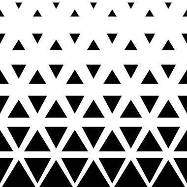 Triangle Halftone repeating patterns of printable vector. Ink Print seamless pattern, geometric Background.