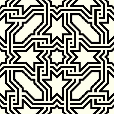 Modern Grafik Tasarımının tekrarlanan Geometrik desenleri. Yazdırılabilir vektörün sanatsal şekilleri kusursuz deseni.