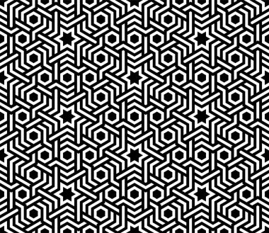 Geometrik tasarımın modern kusursuz deseni. Yazdırılabilir vektörün tekrarlanan kalıpları.