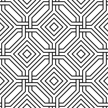 Geometrik desenleri yineleme sanatı. Modern Çizgilerin Kusursuz desenlerinin yazdırılabilir vektörü.