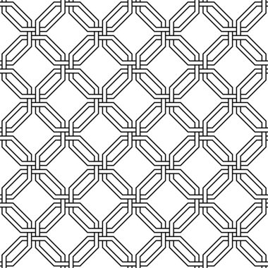 Tekrarlayan desenlerin grafiksel sanatı. Geometrik Modern Çizgiler Yazdırılabilir vektörün kusursuz deseni.