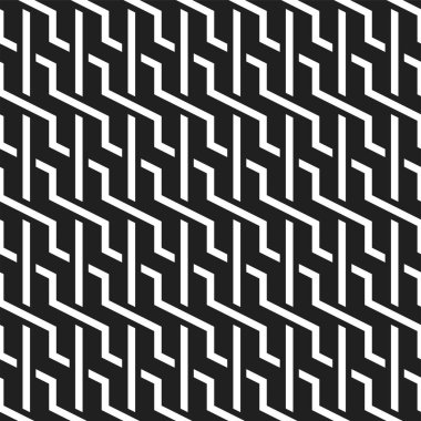 Grafik tasarımının tekrarlanan geometrik kalıpları. Yazdırılabilir vektörün sanatsal şekilleri kusursuz deseni.