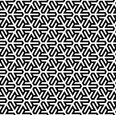 Sanatsal Geometrik Tekrarlama Sanatı arka planı. Yazdırılabilir vektörün kusursuz çizgileri.