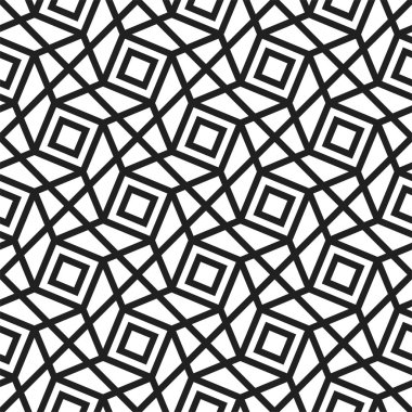 Tekrarlayan Sanatsal Örnekler Grafik Sanatı. Yazdırılabilir vektörün geometrik kusursuz deseni.