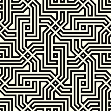 Geometrik tekrarlama sanatı. Yazdırılabilir vektörün sanatsal şekiller kusursuz desen arkaplanı.