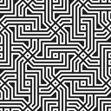 Kusursuz desenli sanatsal şekiller. Yazdırılabilir vektörün Geometrik Sanat yineleme kalıpları arka planı.