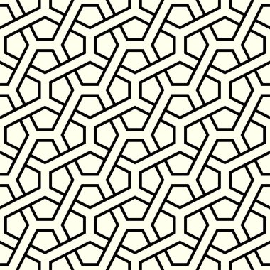 Grafik tasarımının tekrarlanan geometrik kalıpları. Yazdırılabilir vektörün kusursuz deseni.