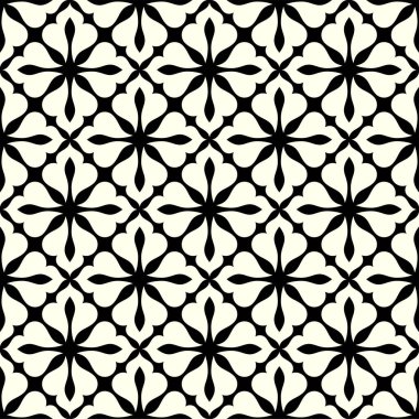 Geometrik tekrarlama sanatı. Kusursuz şablon arkaplanının yazdırılabilir vektörü.