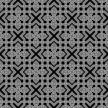 Geometrik tekrarlama sanatı. Yazdırılabilir vektörün kusursuz desen arkaplanı.
