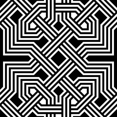 Geometrik Kusursuz Desen Tasarımı Grafik Sanatı. Yazdırılabilir vektörün tekrarlanan örüntüleri.