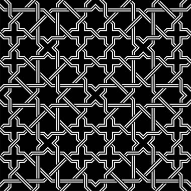Geometrik Kusursuz Desen Tasarımı Grafik Sanatı. Yazdırılabilir vektörün tekrarlanan örüntüleri.