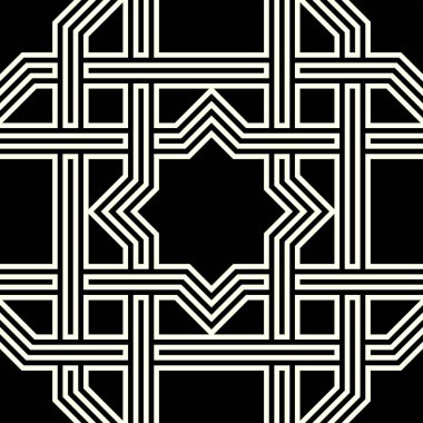 Grafik tasarımının tekrarlanan kalıpları. Yazdırılabilir vektörün geometrik kusursuz deseni.