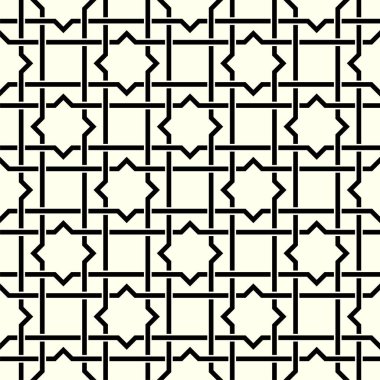 Grafik tasarımının tekrarlanan kalıpları. Yazdırılabilir vektörün geometrik kusursuz deseni.