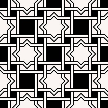 Geometrik Kusursuz Desen Tasarımı Grafik Sanatı. Yazdırılabilir vektörün tekrarlanan örüntüleri.