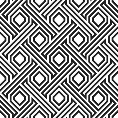 Kusursuz desen tasarımının grafiksel sanatı. Yazdırılabilir vektörün Geometrik yinelenen desenleri.