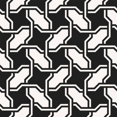 Grafik tasarımının tekrarlanan kalıpları. Yazdırılabilir vektörün geometrik kusursuz deseni.