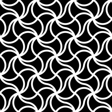 Geometrik grafik tasarımının tekrarlanan kalıpları. Basılabilir vektörün kusursuz deseni. Bağlı düğüm kapağı arkaplan düzeni arkaplan tasarımları.