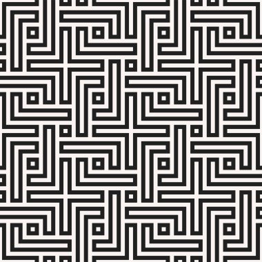 Grafik tasarımının tekrarlanan geometrik kalıpları. Basılabilir vektörün kusursuz deseni. Bağlantı düğümleri kapak tasarımı.