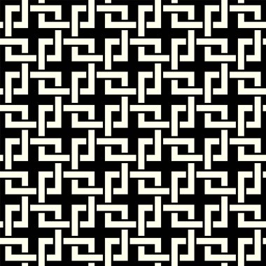 Yazdırılabilir Art vektörünün geometrik desenleri tekrarlanıyor. Kusursuz desen kapağı arka planının grafiksel tasarımı. Bağlantı düğümleri pankart arkaplan tasarımı.