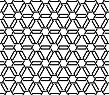 Geometrik Kusursuz Desenler Grafik Sanatı. Yazdırılabilir vektörün tekrarlanan kalıpları. Bağlantı düğümleri pankart arkaplan tasarımı.