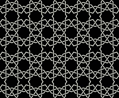 Yazdırılabilir Art vektörünün geometrik desenleri tekrarlanıyor. Kusursuz desen kapağı arka planının grafiksel tasarımı. Bağlantı düğümleri pankart arkaplan tasarımı.