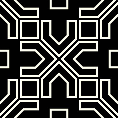 Yazdırılabilir Art vektörünün geometrik desenleri tekrarlanıyor. Kusursuz desen kapağı arka planının grafiksel tasarımı. Bağlantı düğümleri pankart arkaplan tasarımı.