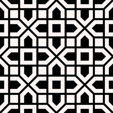 Doğu Grafik Tasarımı 'nın tekrarlanan Geometrik desenleri. Basılabilir vektörün kusursuz deseni. Bağlantı düğümleri sancak tasarımı.