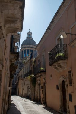 San Giorgio Barok şehri Ragusa Ibla, Sicilya, İtalya, Europ