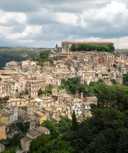 stock image Panorama of baroque city Ragusa Ibla, Sicilia, Italy, Europ