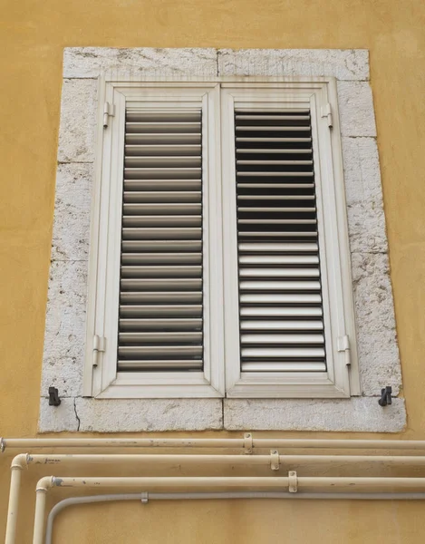 Volets Fenêtre Traditionnels Comme Stores Fermer Italie Europ — Photo