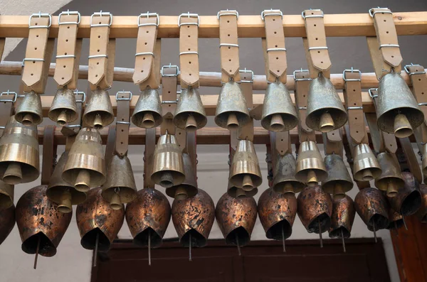 Church Bell, Several Church Bells, Bell Ringing Stock Photo