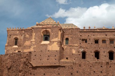 Telouet Kasbah 'ın ana binasının dış görüntüsü